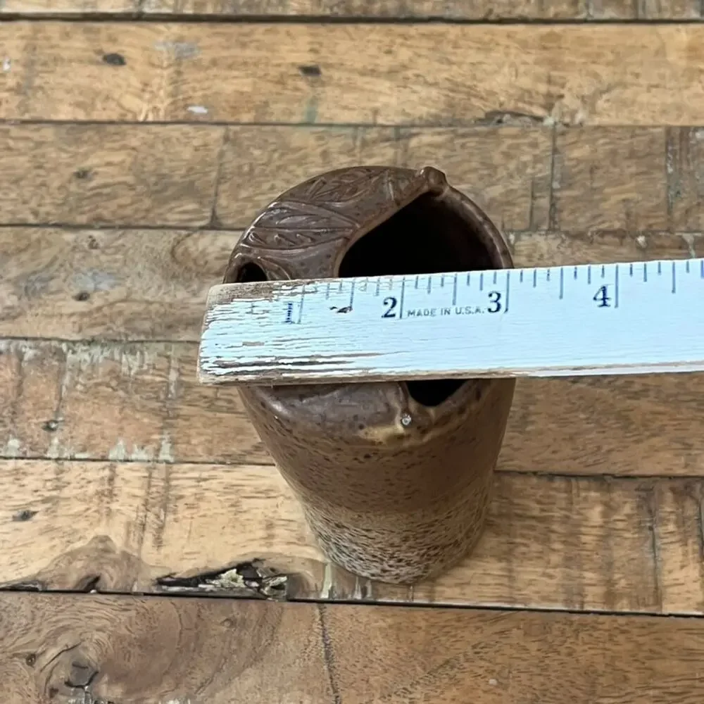 Handcrafted Travel Cup, To Go Cup Ceramic Vase 6.5